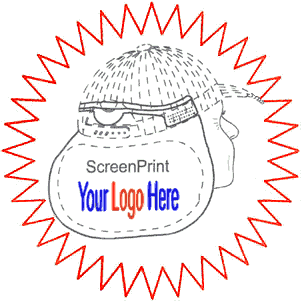 Your logo will fit beautifully on the HatGear Sun Shield